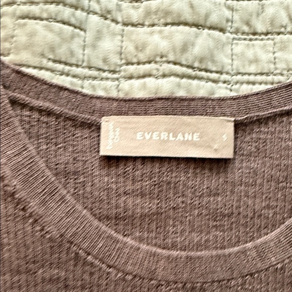 Everlane Ribbed Knit Top in Brown - Picture 2 of 2